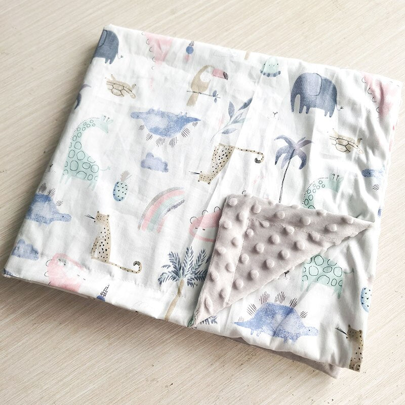 Printed Double-Sided Blanket for Babies - 1 UNIT