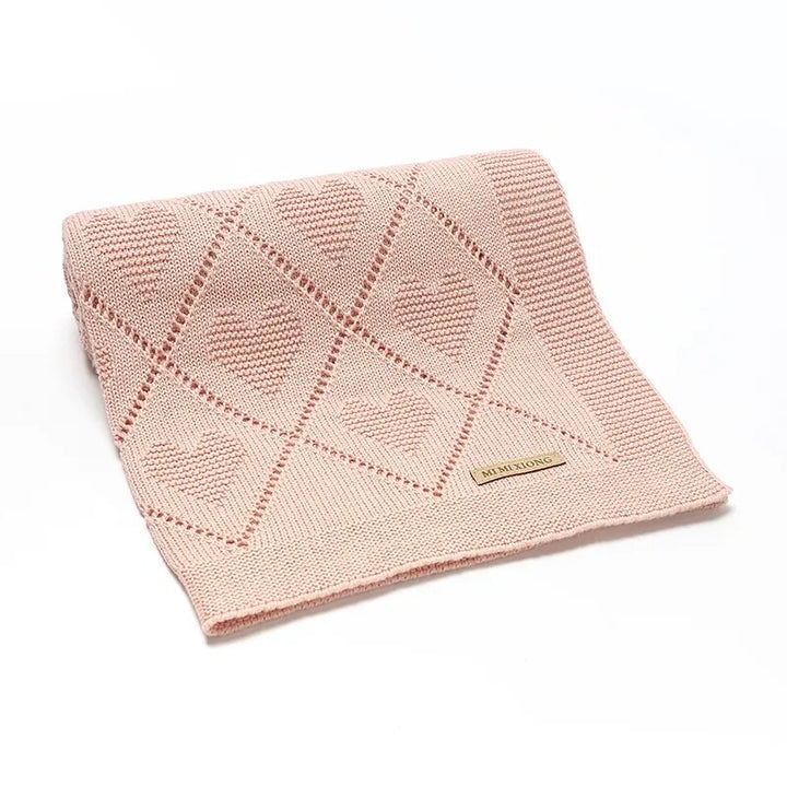 Manta Baby Love recém-nascido- Fio 100% algodão 70X90cm