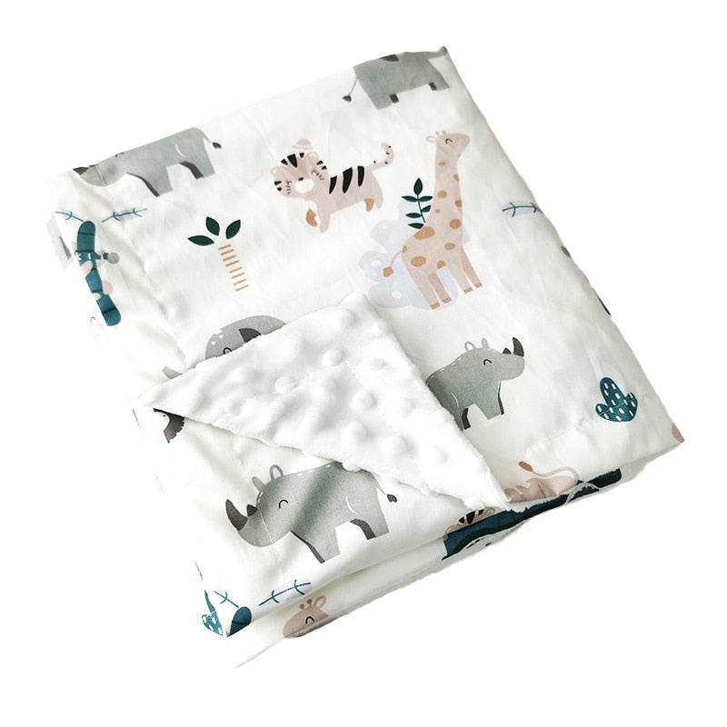 Printed Double-Sided Blanket for Babies - 1 UNIT