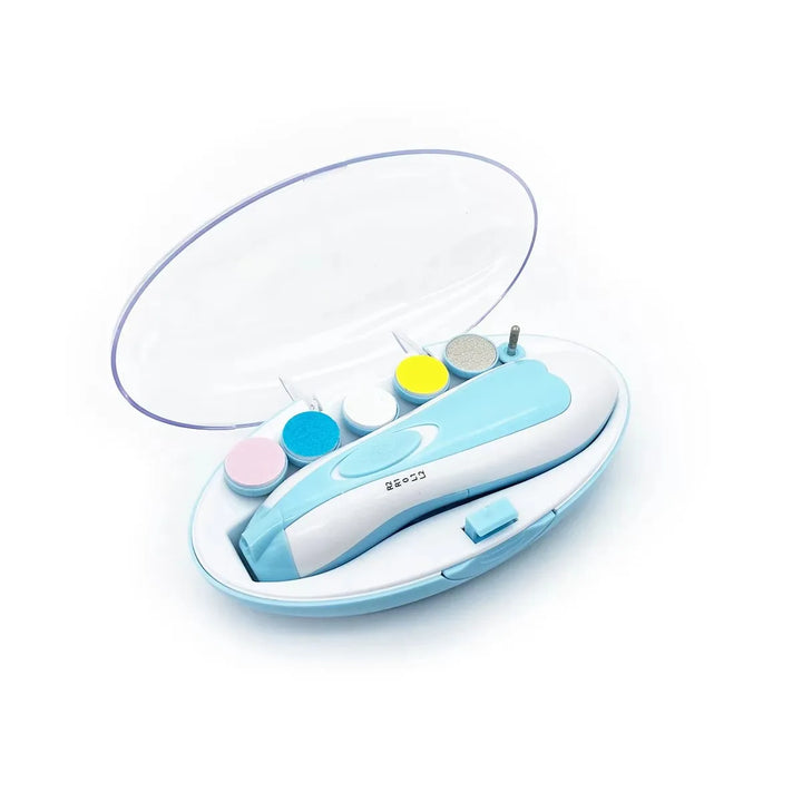 TrimBaby™ – Aparador de Unhas Inteligente para Bebês Com Luz LED e 6 discos
