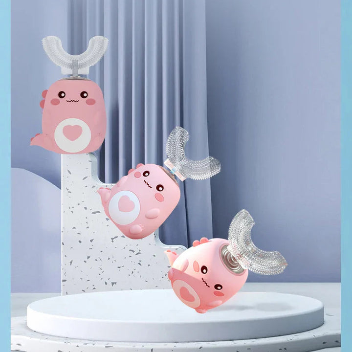 Dino Brush – Escova Infantil 360° em Formato de U (2 a 12 anos)