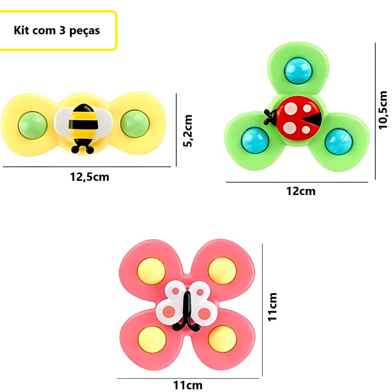 Giroscópio Spinner para Bebê- Kit com 3