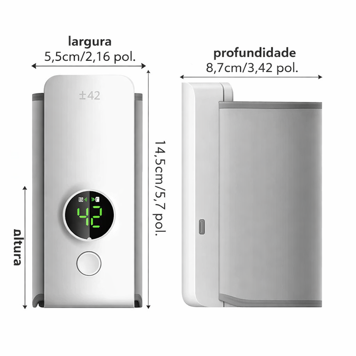 Aquecedor de Leite Portátil para Mamadeiras – USB Recarregável/6 níveis de temperatura