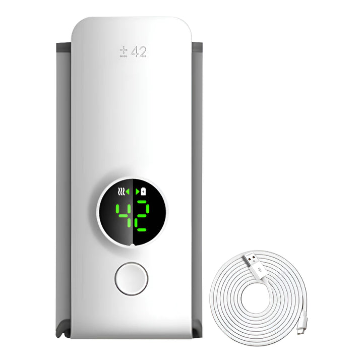 Aquecedor de Leite Portátil para Mamadeiras – USB Recarregável/6 níveis de temperatura