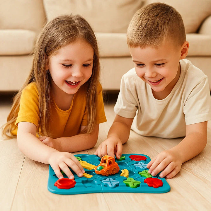 Labirinto Inteligente Infantil – Brinquedo Educativo com Carrinho e Bolinhas