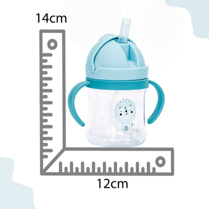 Copo de Treinamento infantil Anti Vazamento com Canudo Anti ingestão de AR - 250ml