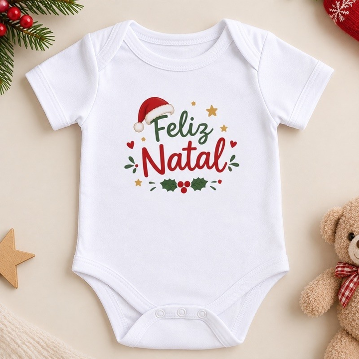 Body baby personalizado Feliz Natal