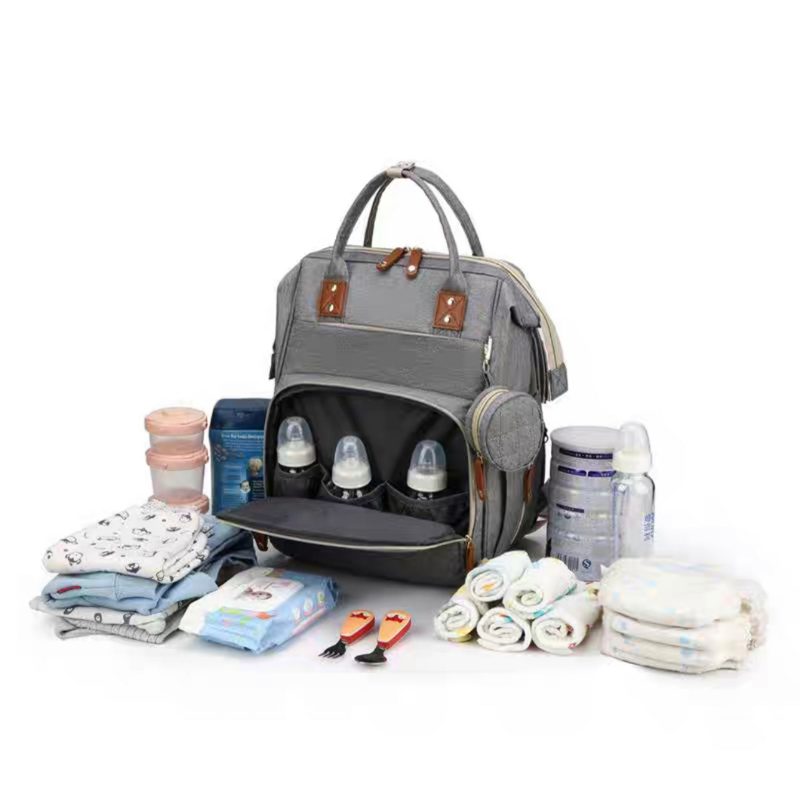 Bolsa Portátil Para Mamãe, Berço Carrinho De Bebê Mochila Leve Multifuncional Grande Capacidade Bolsa De Cama Para Mamãe