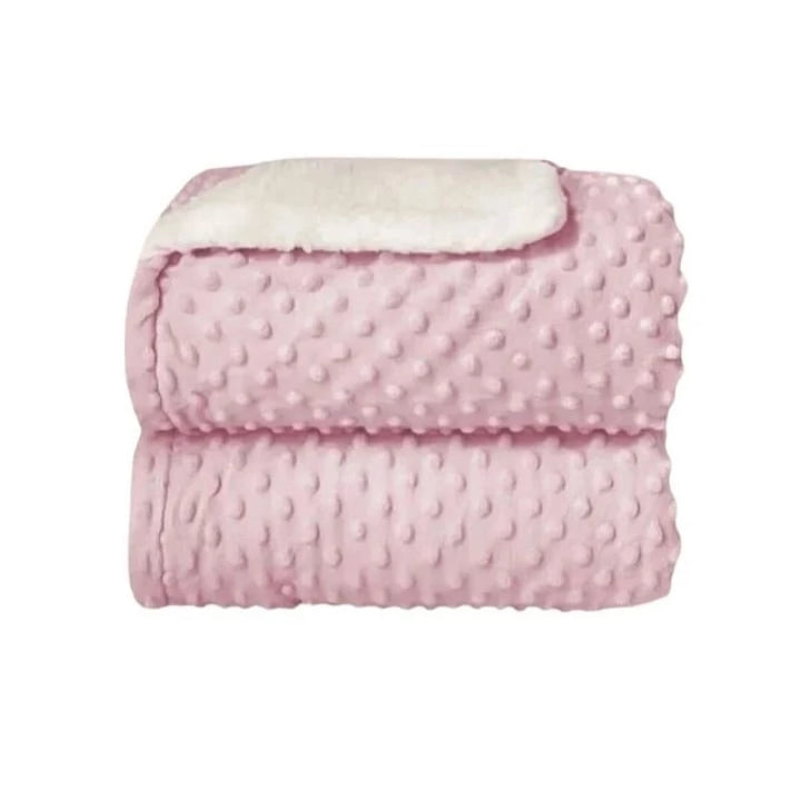 Cobertor Luxo Dupla Face para Bebê | Manta Sherpa Macia e Quentinha 100x75cm
