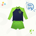 Conjunto de Praia Infantil com UV50+ Seguro e Colorido