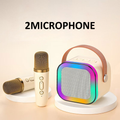 Caixa de Som Infantil – Karaokê Portátil com Microfones
