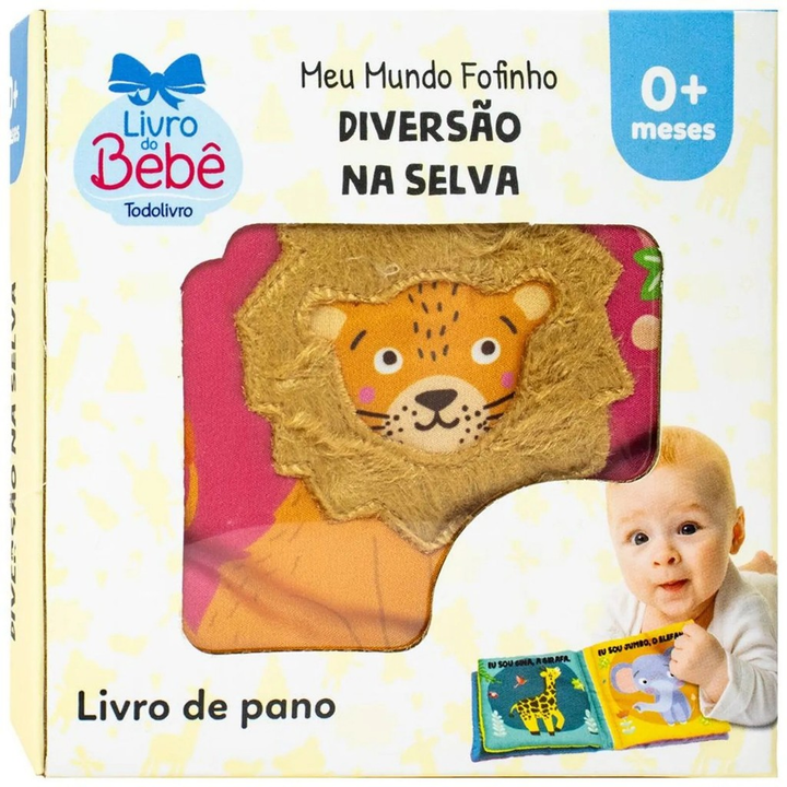 Meu Mundo Fofinho – Livro Sensorial de Pano para Bebê