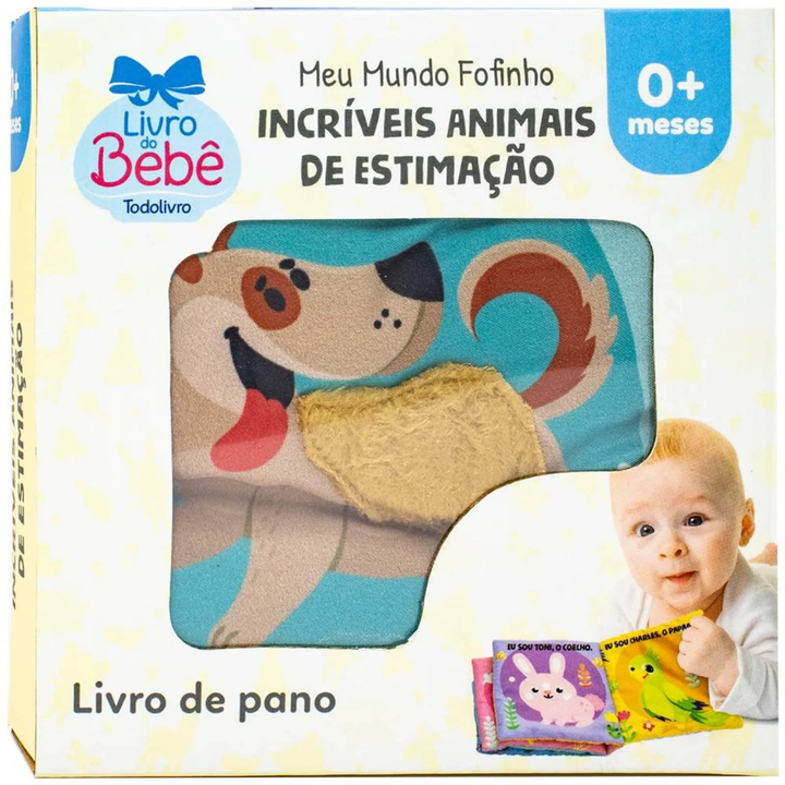 Meu Mundo Fofinho – Livro Sensorial de Pano para Bebê