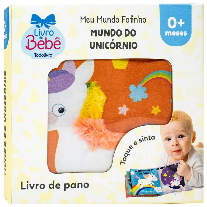 Meu Mundo Fofinho – Livro Sensorial de Pano para Bebê