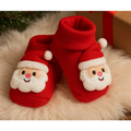 Meia Natalina para Bebê Antiderrapante 3D Papai Noel – 0 a 12 Meses