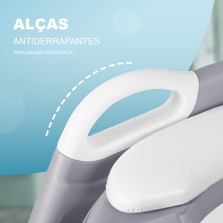 Troninho infantil Assento Redutor Infantil com Escada para Vaso Sanitário Bambinelli