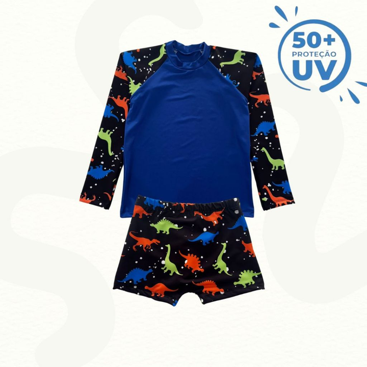 Conjunto de Praia Infantil com UV50+ Seguro e Colorido