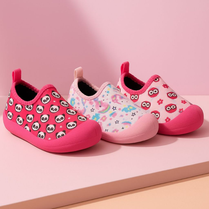 Tênis Infantil Meia Menina Sapatinho Calce Fácil De Bebê Confortável Casual Dia Dia Pandoka