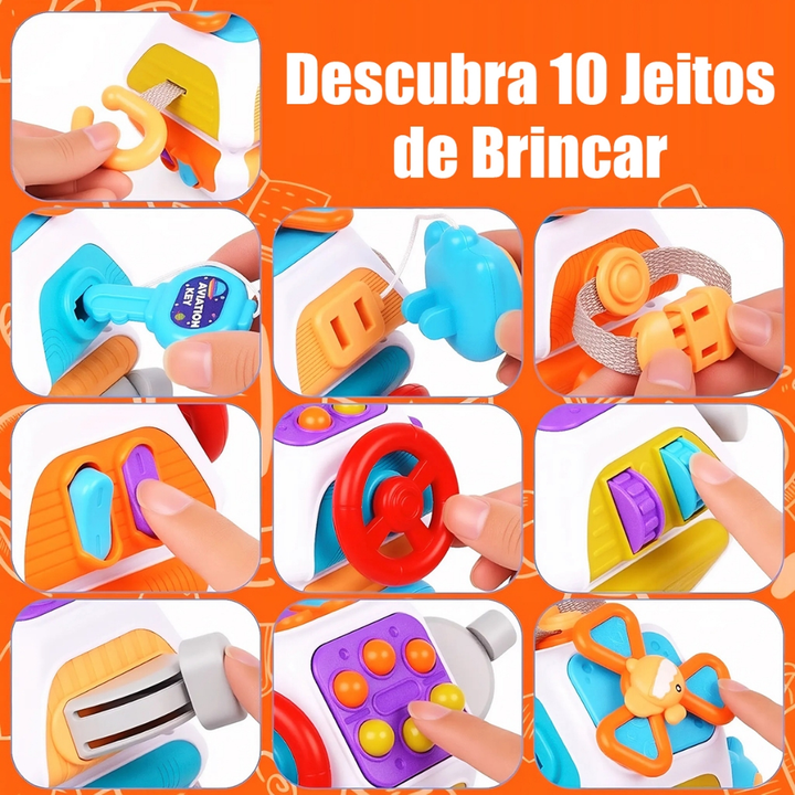 Bebê Ocupado Placa Cubo Montessori Brinquedo Sensorial Com Atividades De Aprendizagem Para O Natal