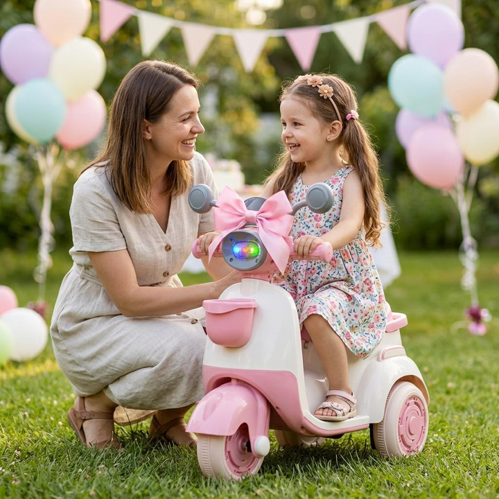 Avespa Moto Elétrica Infantil Lambreta 6V Passeio Criança