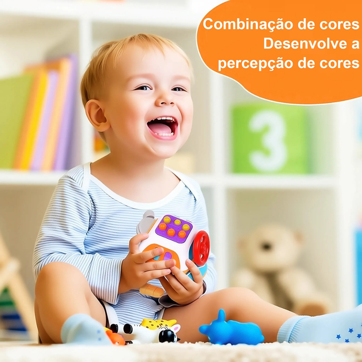 Bebê Ocupado Placa Cubo Montessori Brinquedo Sensorial Com Atividades De Aprendizagem Para O Natal