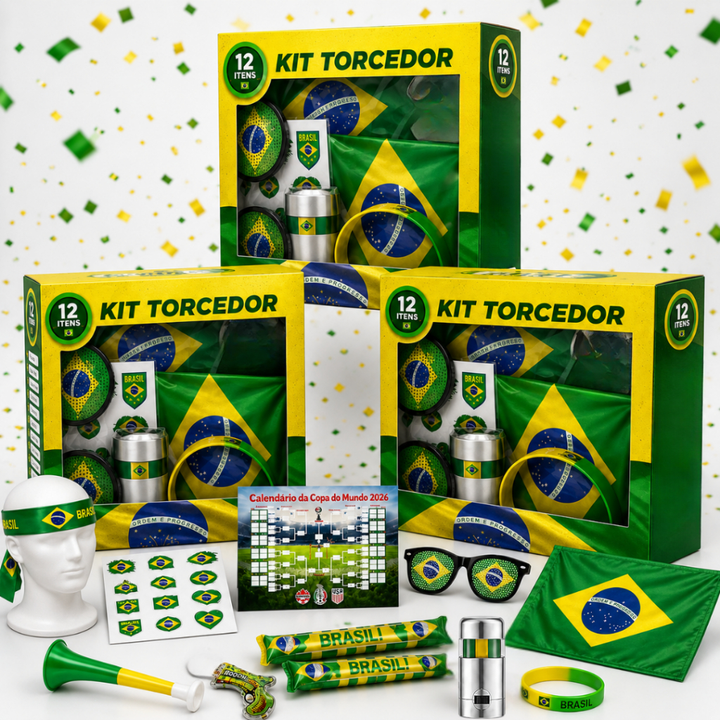 Kit Pequenos Torcedores - com 12 Itens