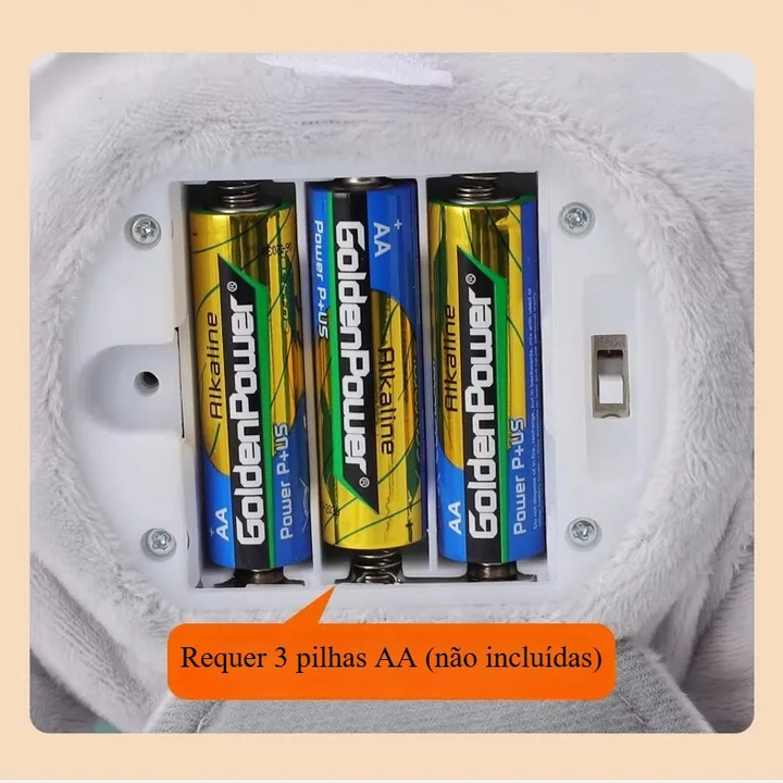 Elefante de Pelúcia Musical Interativo 