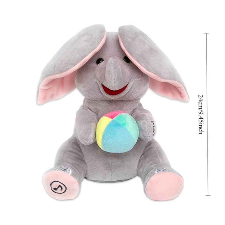 Elefante de Pelúcia Musical Interativo 