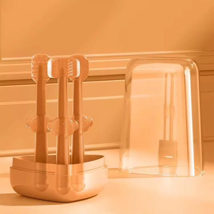 Kit Escova Silicone Primeiros Dentinhos(Kit com 3 Peças)