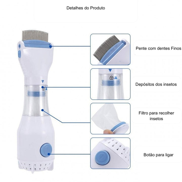 Electric Lice and Nit Remover Comb - Lice Grabber