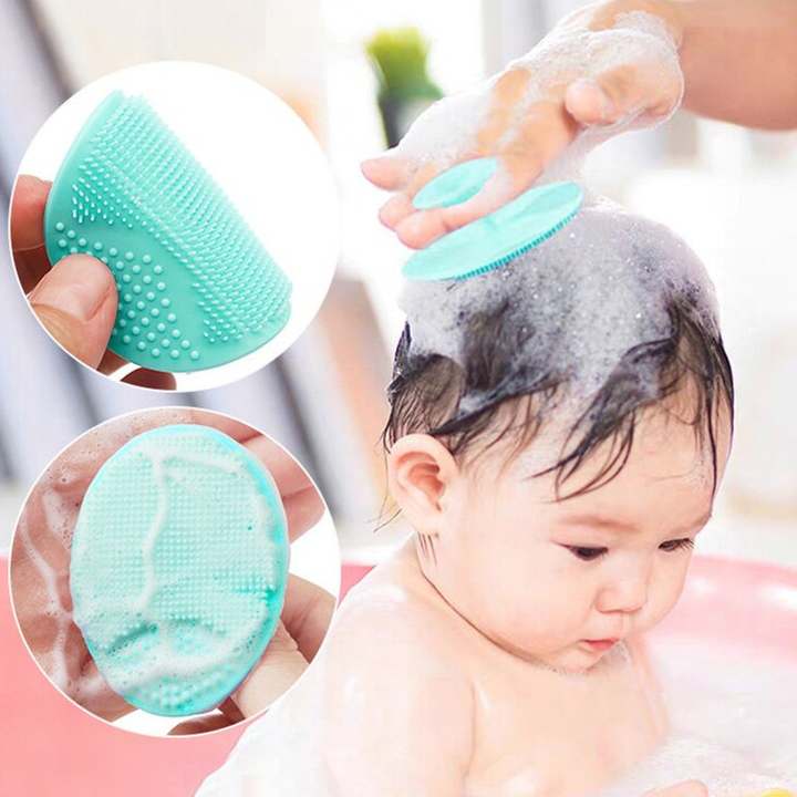 Esponja De Limpeza em Siliconado Para Limpeza Facial Massageador De Banho De Bebê, Gel Esfoliante, Limpeza