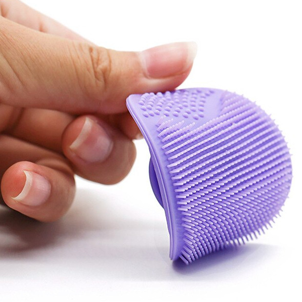 Esponja De Limpeza em Siliconado Para Limpeza Facial Massageador De Banho De Bebê, Gel Esfoliante, Limpeza