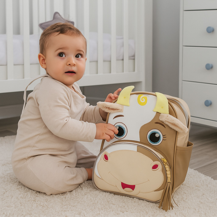 Bolsa Mochila Infantil Grande Animais Personagens Bebê Menina Menino Passeio Escola Creche