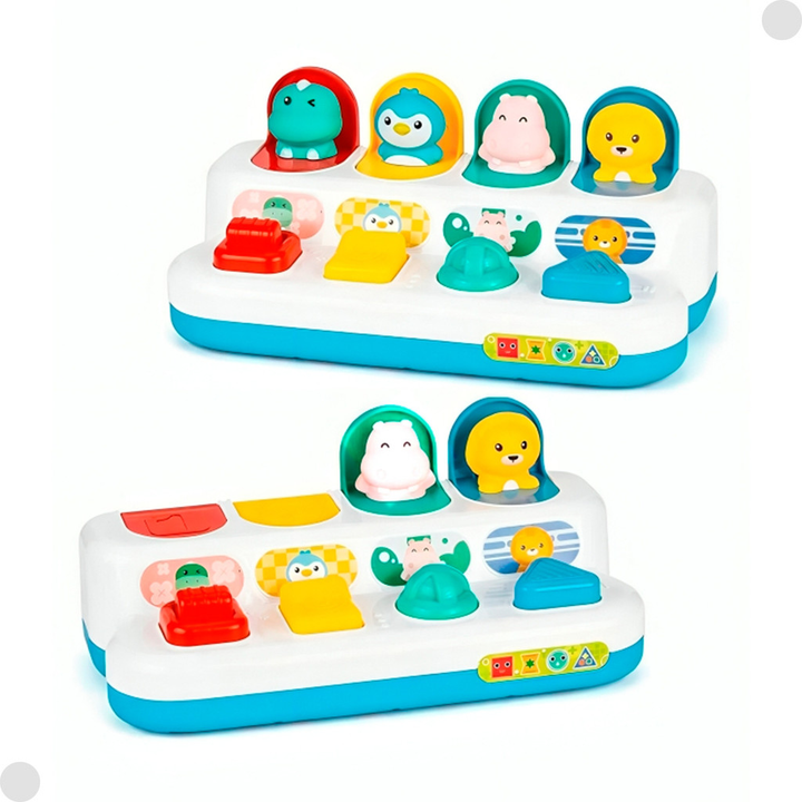 ESCONDE ESCONDE ANIMALZINHO EDUCATIVO BRINQUEDO BEBE COORDENAÇÃO IMAGINAÇÃO DO NENEMCOLORIDO