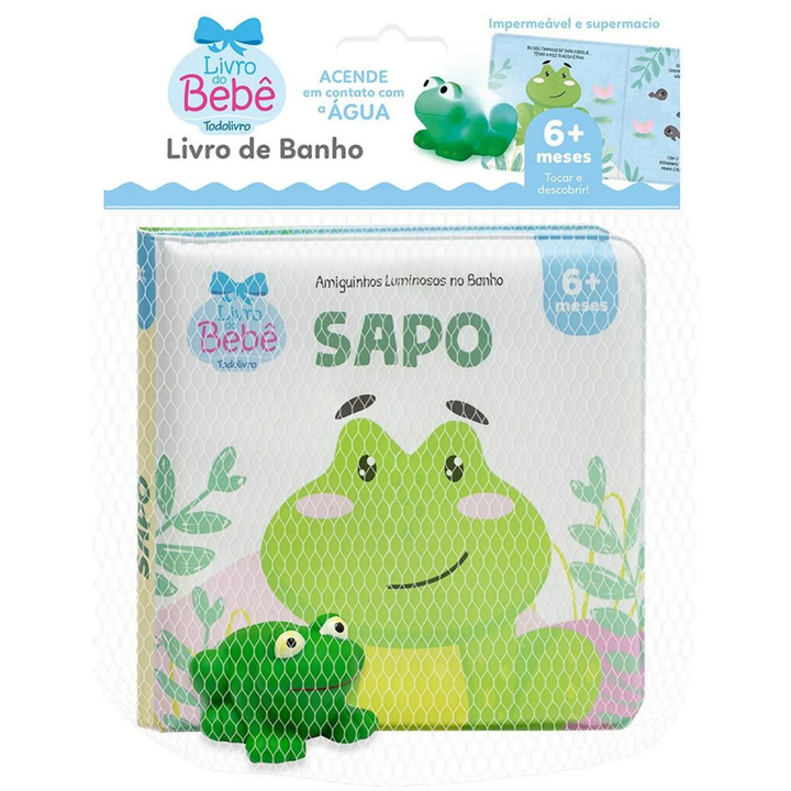 Kit Amiguinhos do Banho – Livro + Brinquedo | 6+ Meses