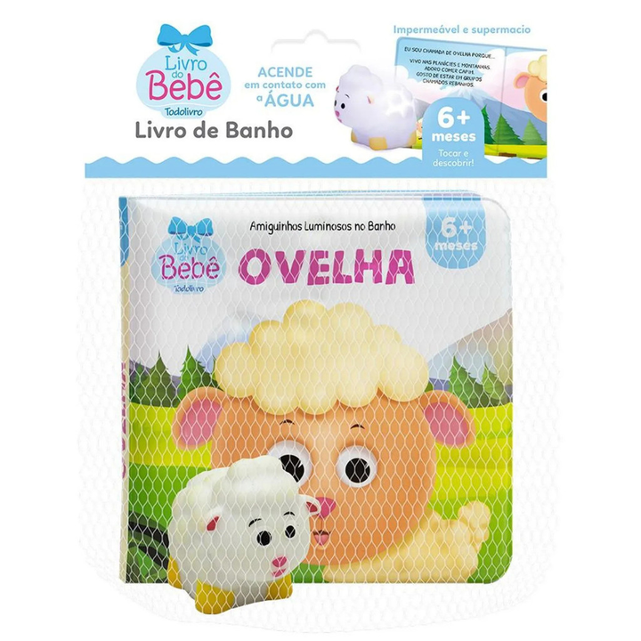 Kit Amiguinhos do Banho – Livro + Brinquedo | 6+ Meses