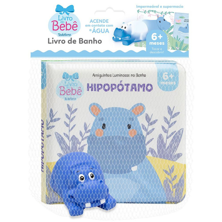 Kit Amiguinhos do Banho – Livro + Brinquedo | 6+ Meses