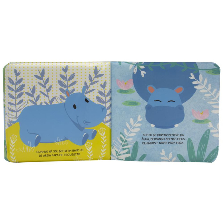 Livro de Banho Bebê Amiguinhos Luminosos Animais Com Brinquedo 6+ Meses Infantil
