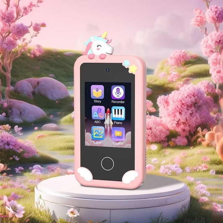 Celular Infantil Educativo com Tela Touch, Câmera, Jogos, Música e Vídeos Jogos Música Vídeos Touch Brinquedo Educativo