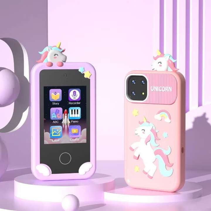 Celular Infantil Educativo com Tela Touch, Câmera, Jogos, Música e Vídeos Jogos Música Vídeos Touch Brinquedo Educativo