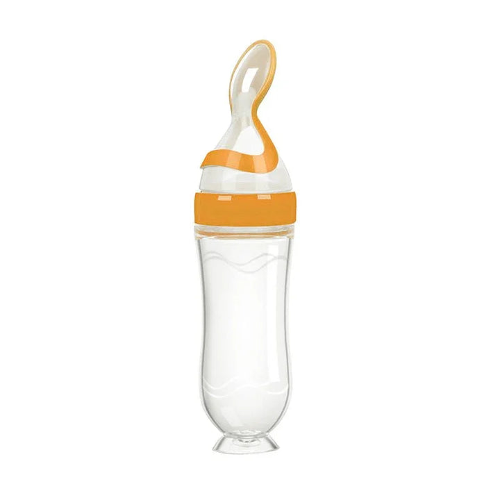 Colher de silicone dosadora papinha de bebê - PontoBaby