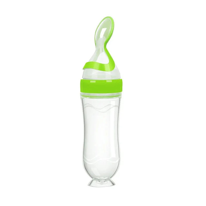 Colher de silicone dosadora papinha de bebê - PontoBaby