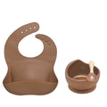 Conjunto alimentação de silicone infantil 3 pçs - PontoBaby