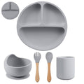 Kit alimentação de silicone infantil 5 peças - PontoBaby