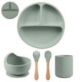 Kit alimentação de silicone infantil 5 peças - PontoBaby