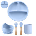 Kit alimentação de silicone infantil 5 peças - PontoBaby