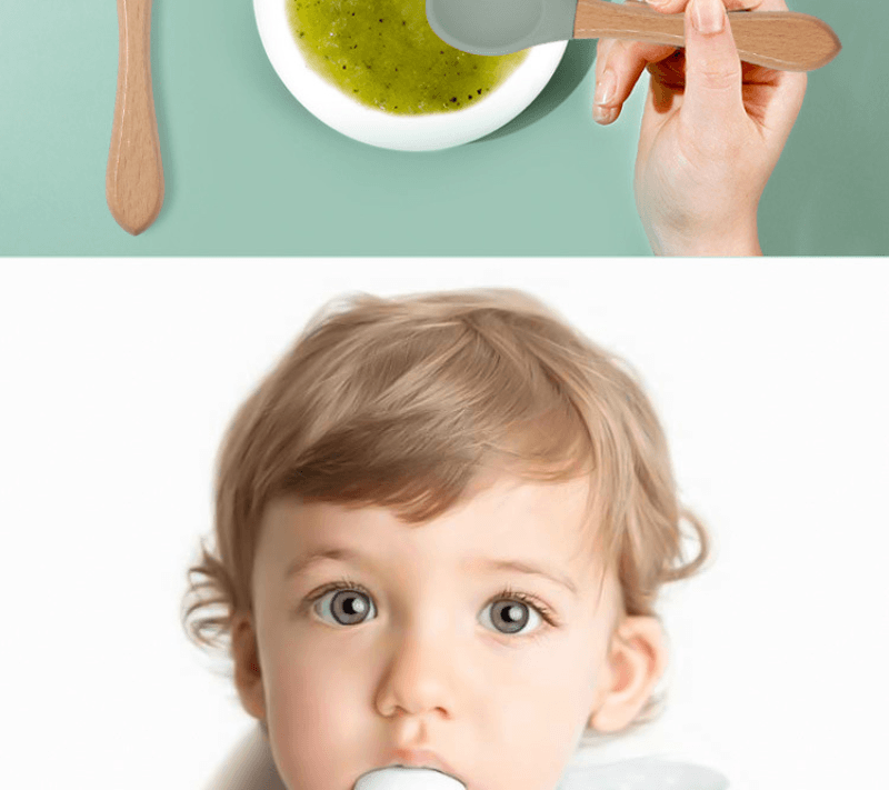 Kit alimentação de silicone infantil 5 peças - PontoBaby