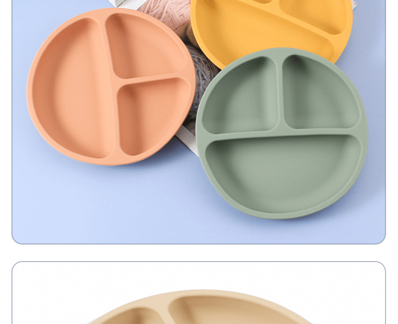 Kit alimentação de silicone infantil 5 peças - PontoBaby