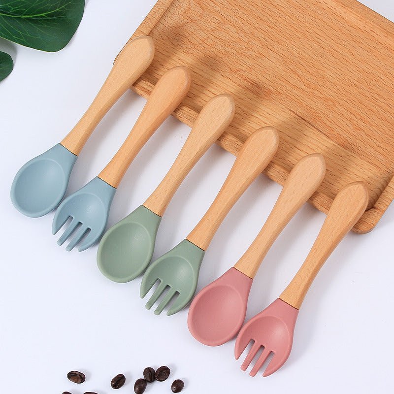 Kit alimentação de silicone infantil 5 peças - PontoBaby