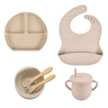 Kit alimentação de silicone infantil 6 pçs - PontoBaby